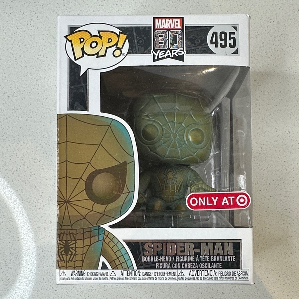 Funko Pop Spider-Man #495 Marvel 80 Years Target Exclusive Bobble-Head